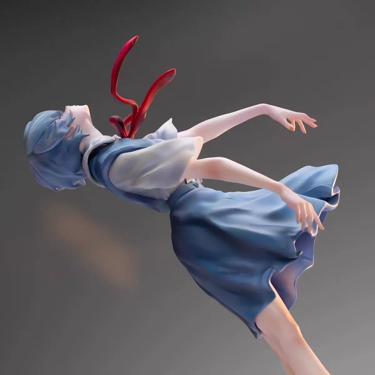 EVA 化为尘埃的神 绫波丽校服版 绝美二次元动漫模型游戏手办摆件